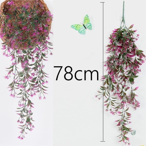 Fleurs artificielles tombantes, idéales pour ornements divers