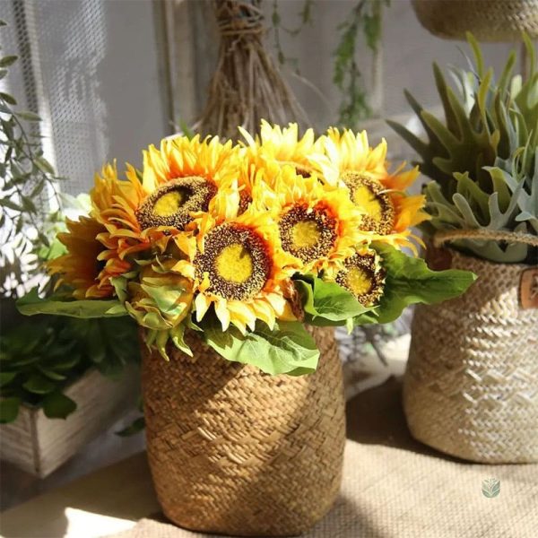 Fleurs synthétiques de tournesol pour un look naturel