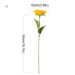 Accessoire décoratif tournesol en fleurs artificielles