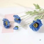 Pavots synthétiques, solution durable pour décoration