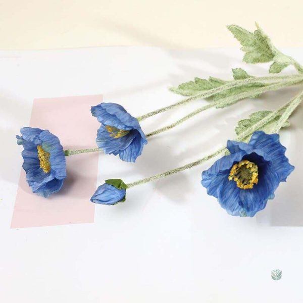 Pavots synthétiques, solution durable pour décoration