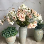 Fleurs artificielles en soie colorées pour bouquets
