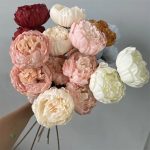 Fleurs artificielles Pivoines en bouquet élégant