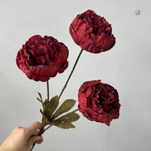 Fleurs artificielles Pivoines blanches pour arrangements floraux