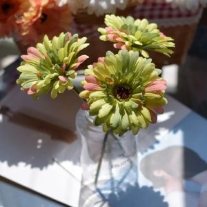 Gerbera artificielle rose pour ornement