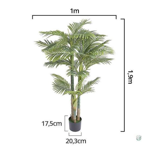Grand palmier en plastique pour décoration durable