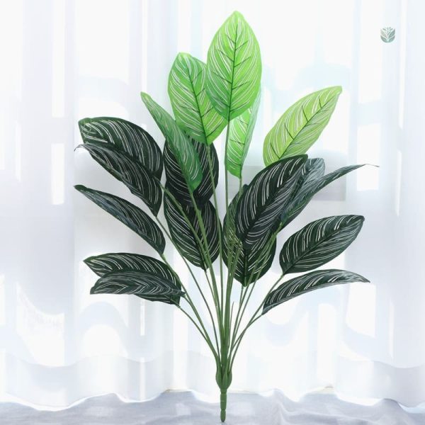 Plantes artificielles aux grandes feuilles, style naturel et élégant