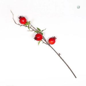 Branches artificielles avec grenades pour une touche automnale