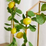 Guirlande lumineuse de citrons artificiels