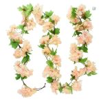 Guirlande de fleurs synthétiques colorées