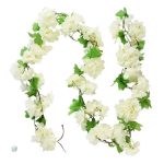 Guirlande de fleurs en tissu pour embellir
