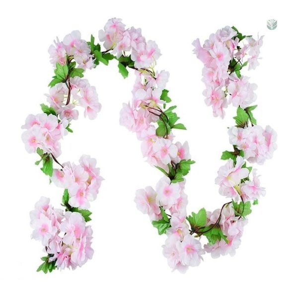 Guirlande de fleurs faux pour ambiance chaleureuse