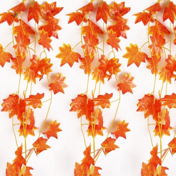 Plantes artificielles : guirlande de feuilles d'automne