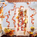 Décoration murale avec guirlande de feuilles d'érable