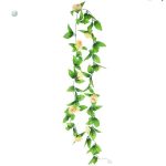 Fleurs décoratives en guirlande pour intérieur moderne
