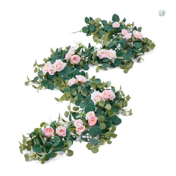 Guirlande de roses pour décoration de mariage