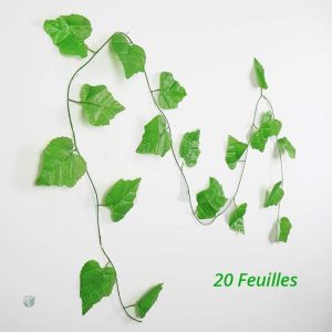Feuilles de vigne en guirlande pour ambiance naturelle