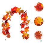 Décoration murale avec guirlande de feuilles d'érable