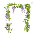 Faux glycine en guirlande pour décoration durable et esthétique