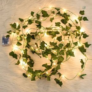 Décoration lumineuse en lierre pour intérieur et extérieur