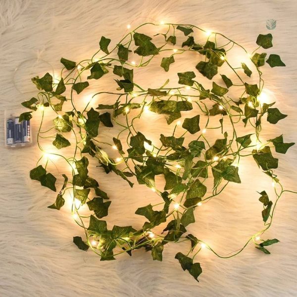 Décoration lumineuse en lierre pour intérieur et extérieur