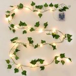 Guirlande lierre avec lumière pour une atmosphère chaleureuse