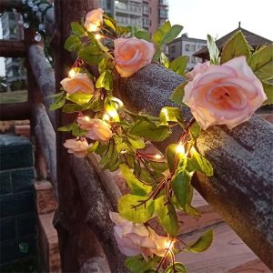 Fleurs artificielles lumineuses pour décoration intérieure