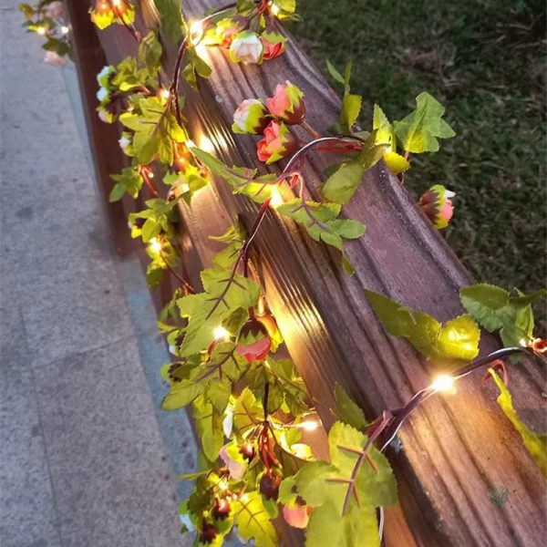 Guirlande fleurie lumineuse pour événements festifs