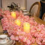Guirlande lumineuse avec fleurs de cerisier pour décoration intérieure