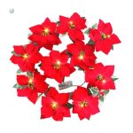 Accessoire décoratif : guirlande Poinsettia en matière synthétique