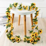 Guirlande Tournesol en fleurs artificielles