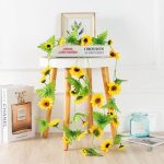 Guirlande florale inspirée des tournesols