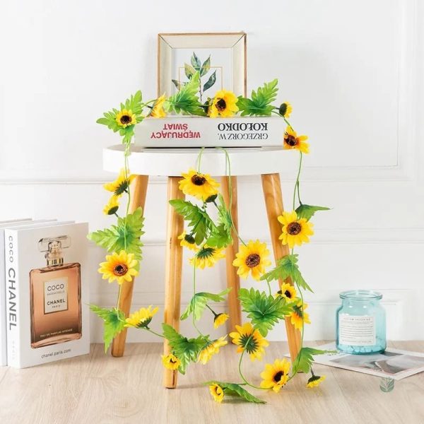 Guirlande florale inspirée des tournesols