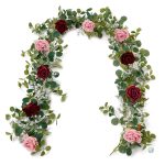 Guirlande de fleurs artificielles en roses élégantes