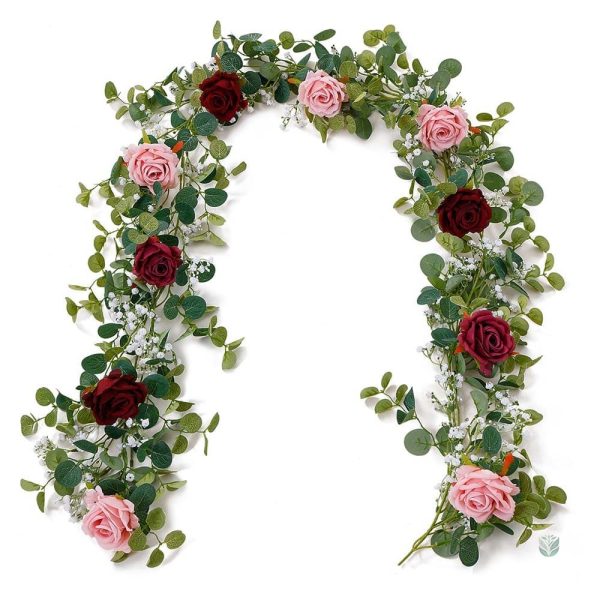 Guirlande de fleurs artificielles en roses élégantes
