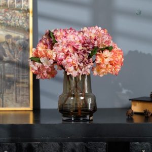 Hortensia faux, couleur vive pour décoration intérieure