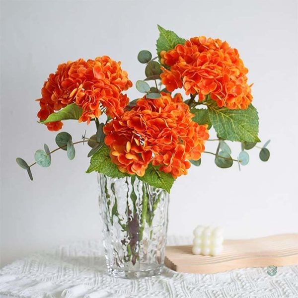 Fleurs d'hortensia artificielles, sans entretien