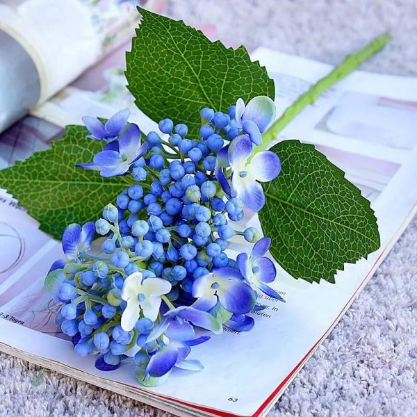 Branche d'hortensia décorative pour arrangements floraux