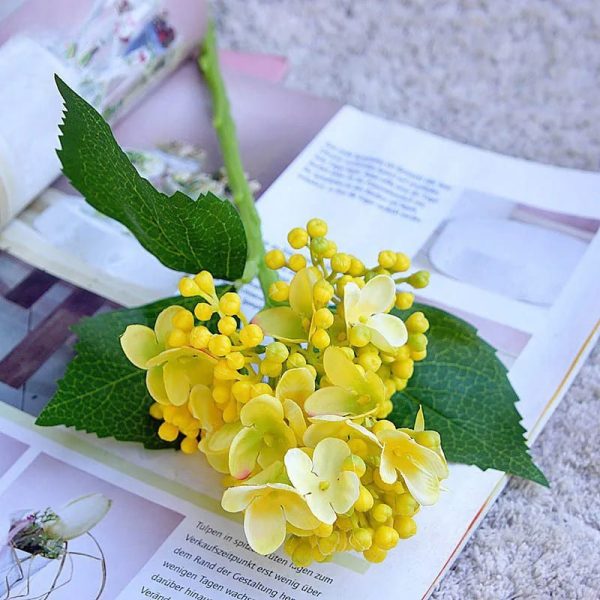 Hortensia en tissu, idéal pour la décoration de maison