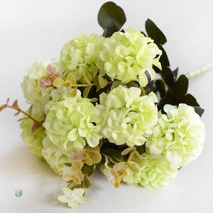 Hortensia décoratif en plastique réaliste