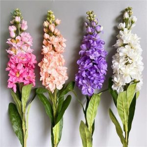 Fleur artificielle jacinthe pour décoration intérieure