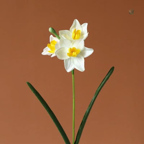 Fleur artificielle jonquille pour ornement floral