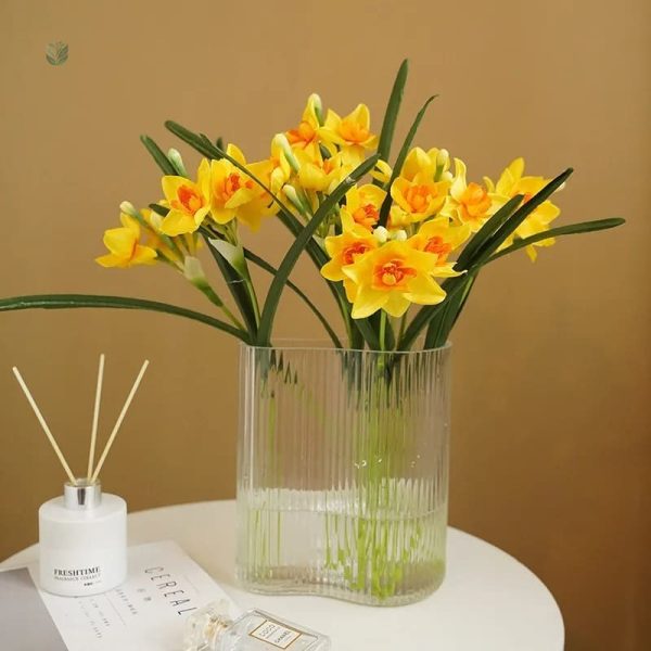 Fleur synthétique jonquille pour un look naturel durable