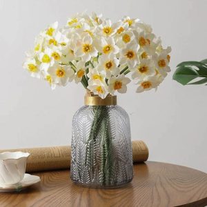 Fleurs artificielles de jonquilles pour intérieur