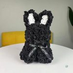 Lapin en fleurs éternelles pour décoration