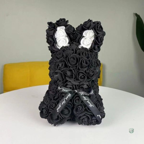 Lapin en fleurs éternelles pour décoration