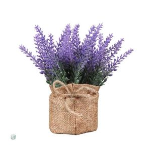 Lavande artificielle en pot décoratif