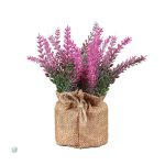 Fleurs artificielles en pot de lavande