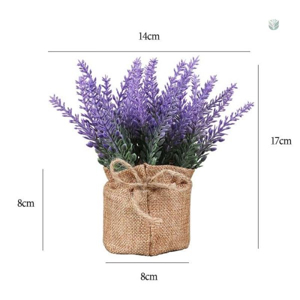 Pot de lavande artificielle pour intérieur