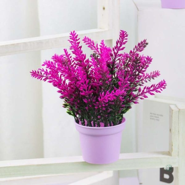 Plante artificielle lavande en pot pour intérieur élégant